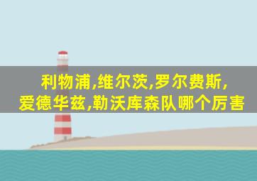 利物浦,维尔茨,罗尔费斯,爱德华兹,勒沃库森队哪个厉害