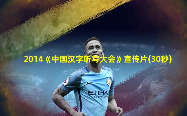 2014《中国汉字听写大会》宣传片(30秒)