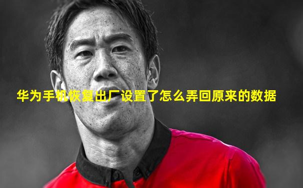华为手机恢复出厂设置了怎么弄回原来的数据