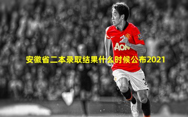 安徽省二本录取结果什么时候公布2021