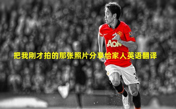 把我刚才拍的那张照片分享给家人英语翻译