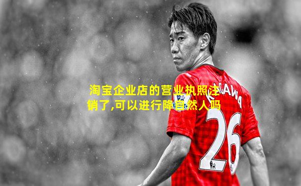 淘宝企业店的营业执照注销了,可以进行降自然人吗